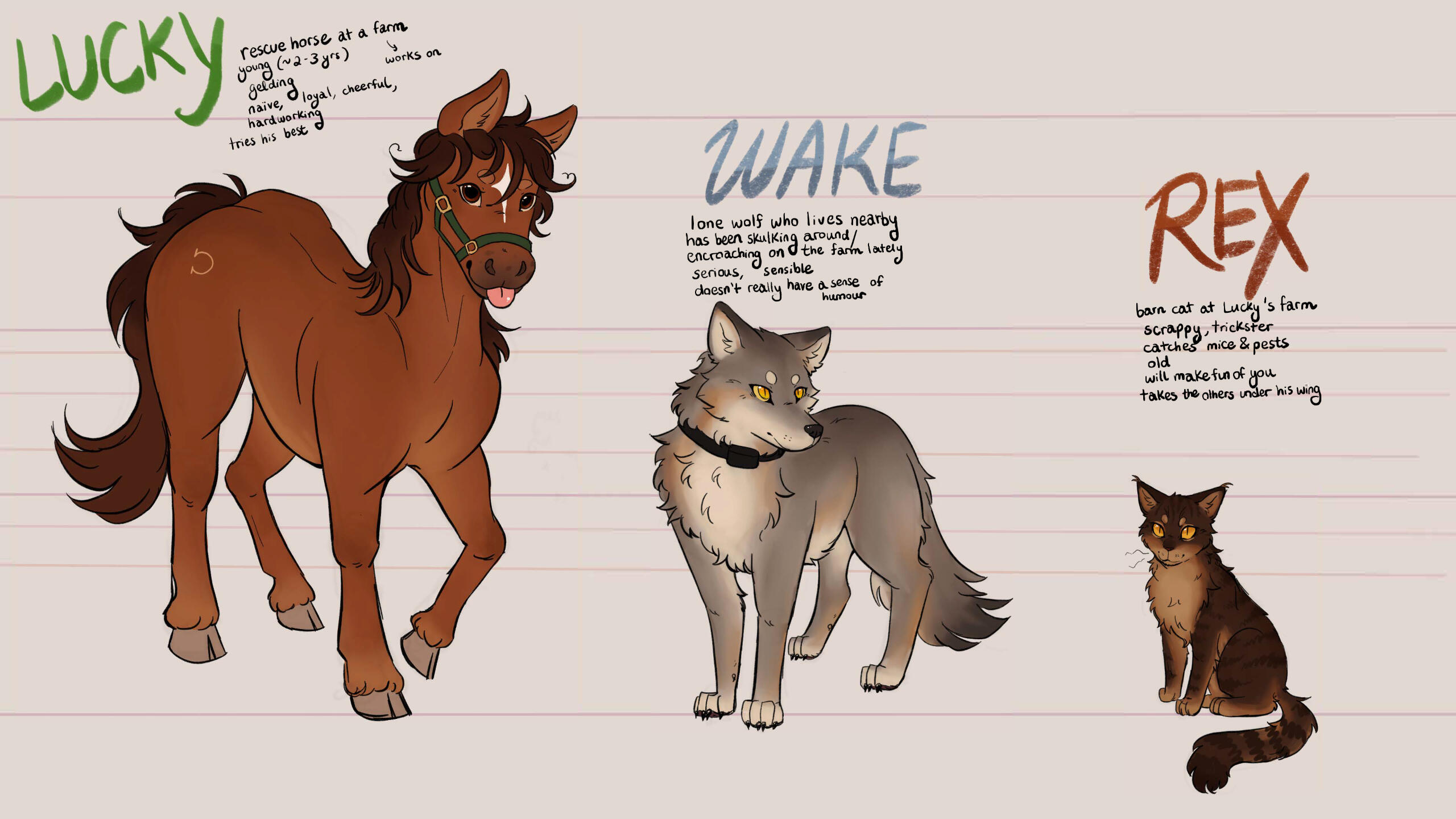 Farm Animal Character Designs